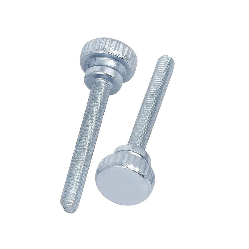 M4 x 25mm Flat Knurled Head Fully Threaded Thumb Screws Bolts Fastener, Thumbscrew Threaded Knurled Grip Knobs Thumb Screw, 20pcs M4 x 25mm