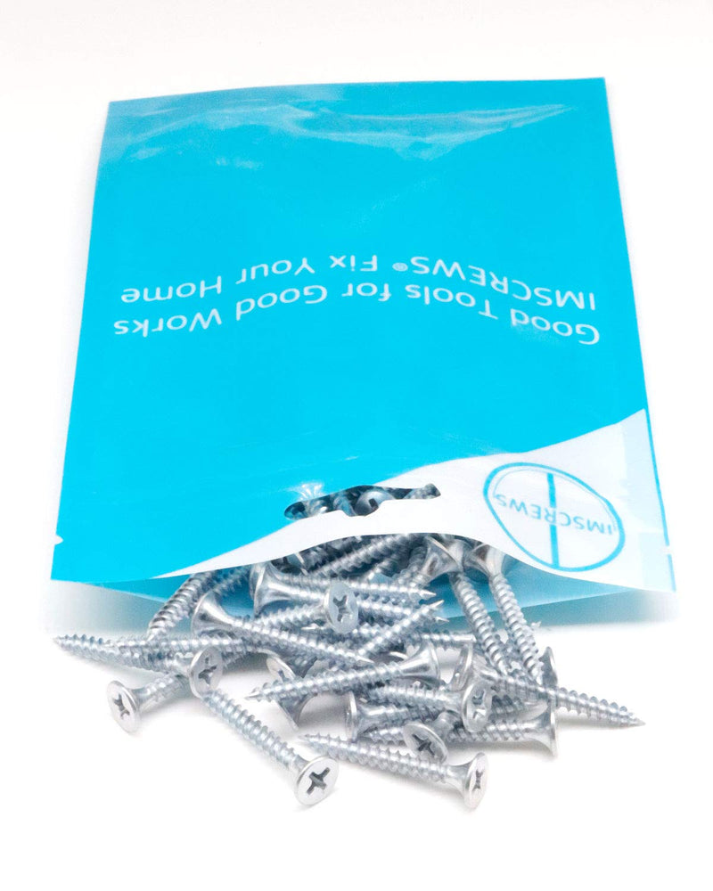 200pcs #6 x 1-1/8" Flat Head Phillips Drywall Screws Fine Thread Sharp Point Wood Screw, Carbon Steel 1022A, Zinc Coated #6 x 1-1/8" 200