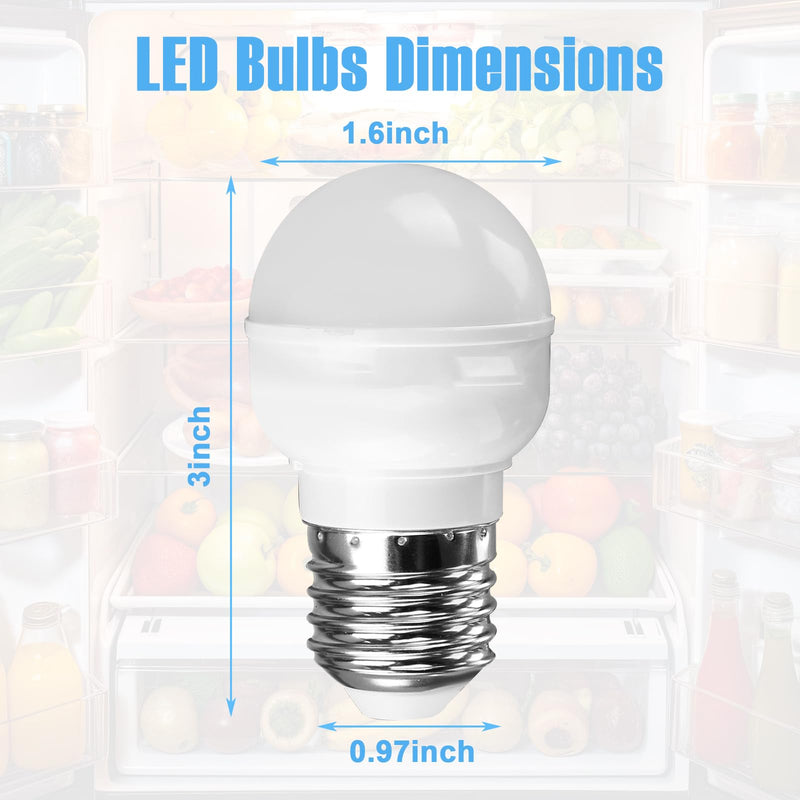 Earthtec W10565137 W11043014 Replacement for Whirlpool Freezer Refrigerator LED Light Bulb W10865849 W10837631 W10745744 W10805744 W10837631 W11338583 W11196500