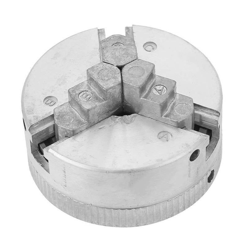 Mandrin M12X1 3 Jaw Chuck for Wood Lathe,1 X 8Tpi Wood Lathe Chuck,Mini Lathe 3 Jaw Chuck,M14 Lathe Chuck,Mini Lathe Tools Z011 Zinc Alloy 3?Jaw Chuck Clamp Accessory for Mini Metal Lathe