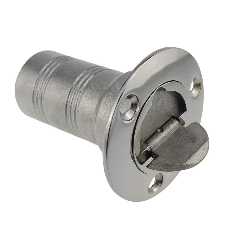 Mirror- Polished 316 SS for 2''(50MM) Marine Boat Yacht Caravan Water Tank Deck Fill/Filler with Keyless Cap For 2" with Gas