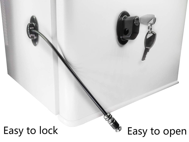 Refrigerator Door Lock, File Drawer Lock, Freezer Door Lock and Child Safety Cabinet Lock by REZIPO Black (4) 4