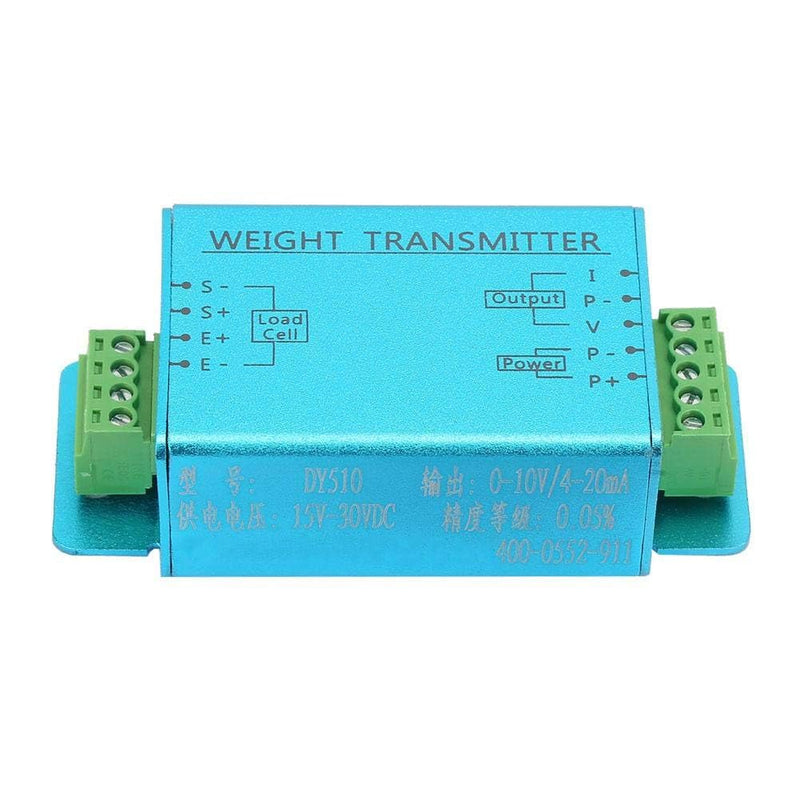 Load Cell Amplifier, Weight Transmitter 4 to 20mA, 0 to 10V Load Cell Transmitter, Zero Point and Gain Adjustable Load Cell Sensor, Transducer Weighing Sensor 83 x 72 MM