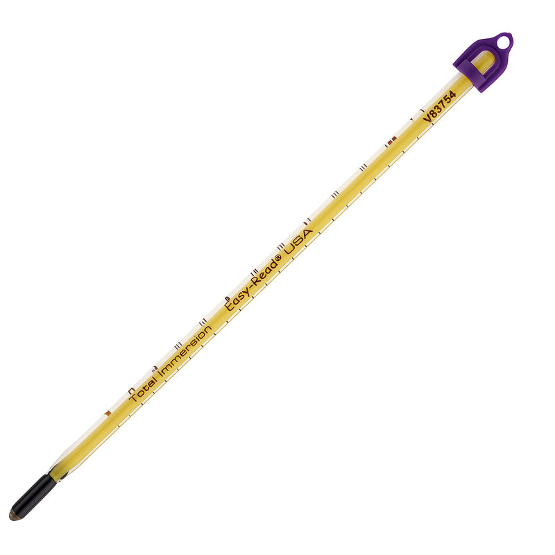 SP Bel-Art H-B Easy-Read Liquid-In-Glass Laboratory Thermometer, -10 to 110°C, Total Immersion, Enviro-Safe, Lead-Free, Biodegradable, Accurate, NIST Traceable for Labs, Pharma, Food Processing -10 to 110°C, 200mm Length