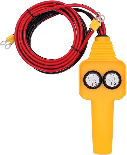 RUGCEL WINCH Winch Hand Control Assembly for Rated Pulling 1500lbs to 5000lbs 12V Electric Winch, Winch Hand-held Control Replacement (Yellow) Yellow