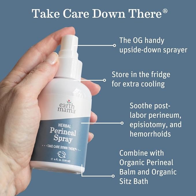 Earth Mama Angel Baby – New Mama Bottom Spray, 4 fl oz Liquid - NewNest Australia