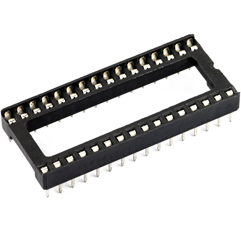 15pcs DIP IC Socket 32Pin Wide Solder Type Adaptors 2.54mm / 0.1" Pitch 15.2mm / 0.6" Row Pitch Dual Row 32 Flat Pins