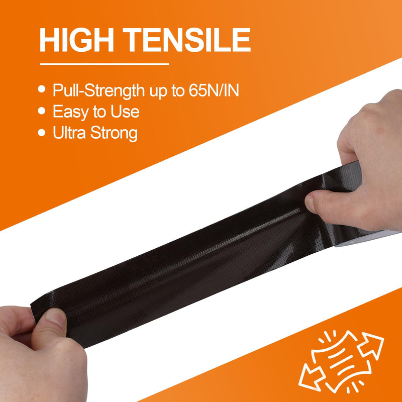 LLPT Duct Tape Dark Brown Premium Grade 2.36 Inches x 108 Feet Heavy Duty Easy Tear Strong Adhesive for Moving Packing Color Coding Art Craft DIY Projects Repair (DT254)