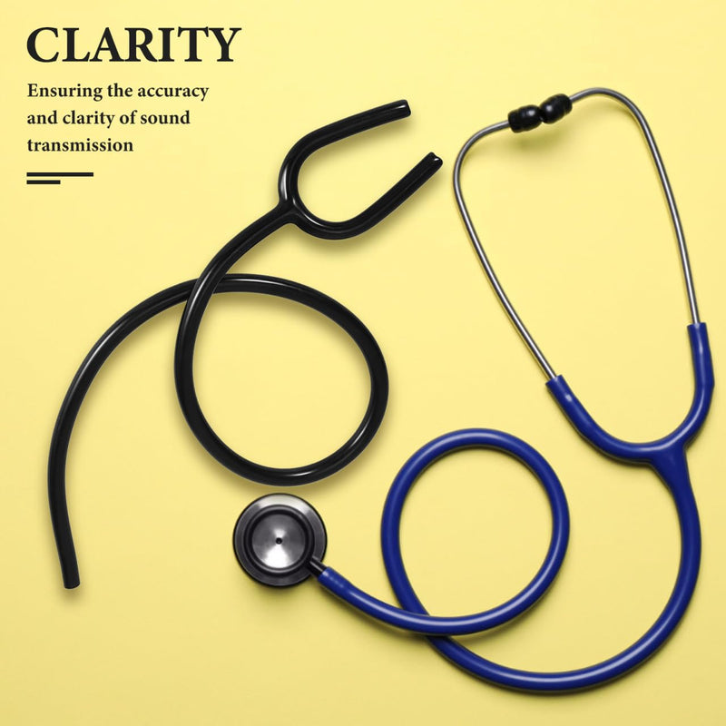 ULTECHNOVO 2-Pack Stethoscope Tubing Replacement Parts: 60cm Black Y-Shaped Flexible Tube for Nursing School Supplies - Latex Free Premium PVC Stethoscope Accessories Fit for Doctors and Students