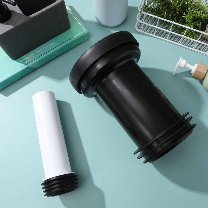 Wall Hung Toilet Connector Parts 2pcs Wall Hung Toilet Drain Pipe Plastic Toilet Connecting Pipe Rear Discharge for Bathroom