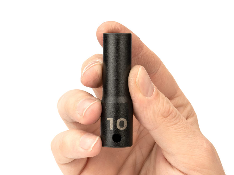 TEKTON 3/8 Inch Drive x 10 mm Deep 6-Point Impact Socket | SID13110