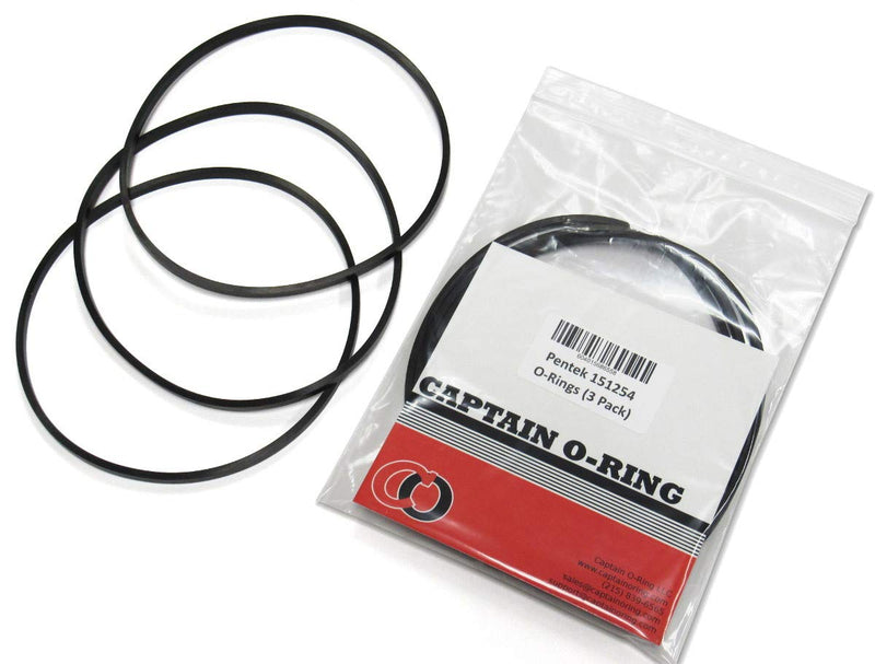 Captain O-Ring - Replacement 151254/68898-31 / OK8 / WBC-OR Square O-Ring for Pentek, 3M, Omnifilter, American Plumber (3 Pack)