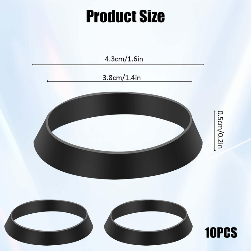 10 PCS Seal Ring Silicone Washer Waste Pipe Seal Ring Rubber Gasket Washers Plumbing for 1 1/2 Inch Drain Pipe Sink Drains