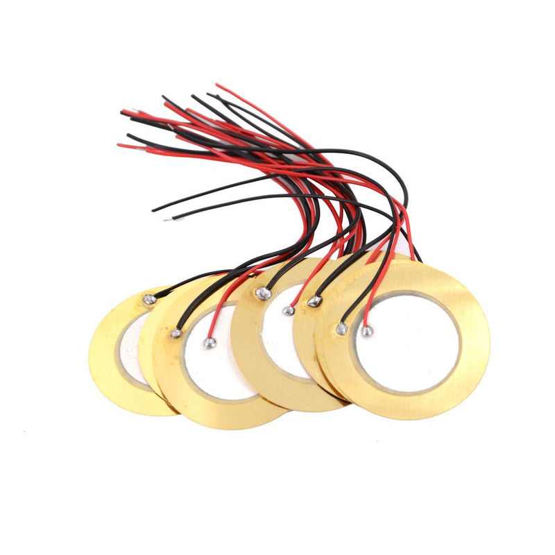 10PCS 15MM/20MM Piezo Elements Sounder Sensor Trigger Drum Disc 6.5KHZ + Wire Copper (20MM)