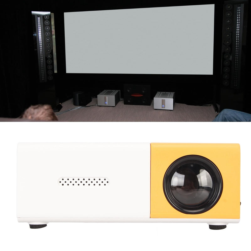 Projector with Control, Interfaces, Up to 60in Projection Size, 1080P Supported, for Use, LCD Imaging Technology