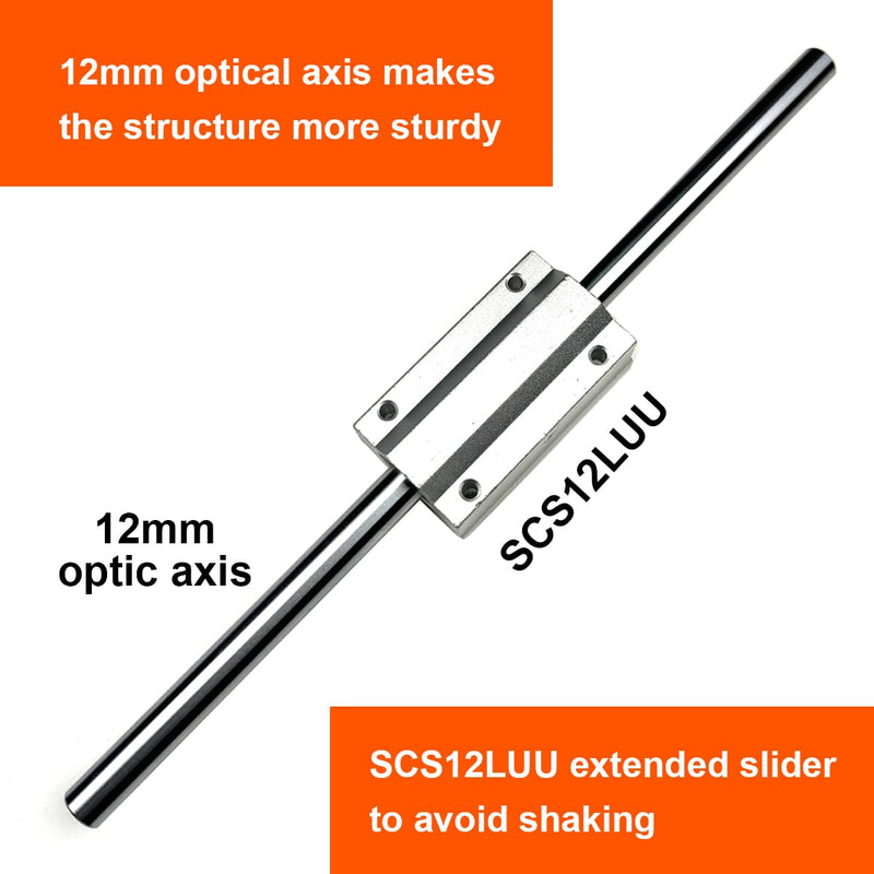 Heat Set Insert Press with Soldering Iron and M2-M8 Tips for Threaded Inserts Plastic and 3D Printing Components(LM Shaft)