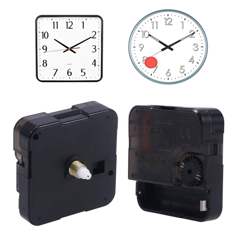 ifundom Clock Mechanism Replacement, Quartz Clock Movement Mechanism Replacement Battery Operated DIY Repair Parts Replacement (A(Thread Length 5/32inch)) A(thread Length 5/32inch)