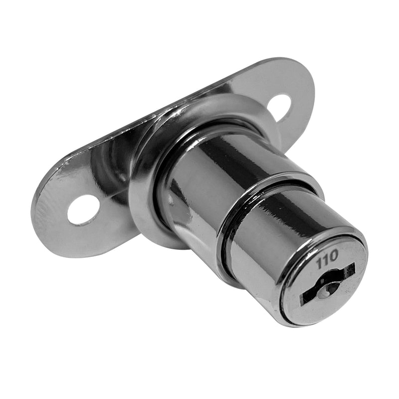 C.R. LAURENCE LK54 CRL Nickel Plated Track Plunger Lock