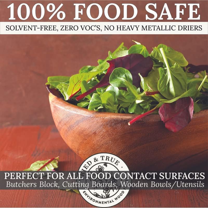 Tried & True Original Wood Finish, 8 oz. - Linseed Oil & Beeswax Blend, Ideal for All Woodwork, Long-Lasting Durability, Food Safe Sealer, Non-Toxic Wood Finish Other 8oz