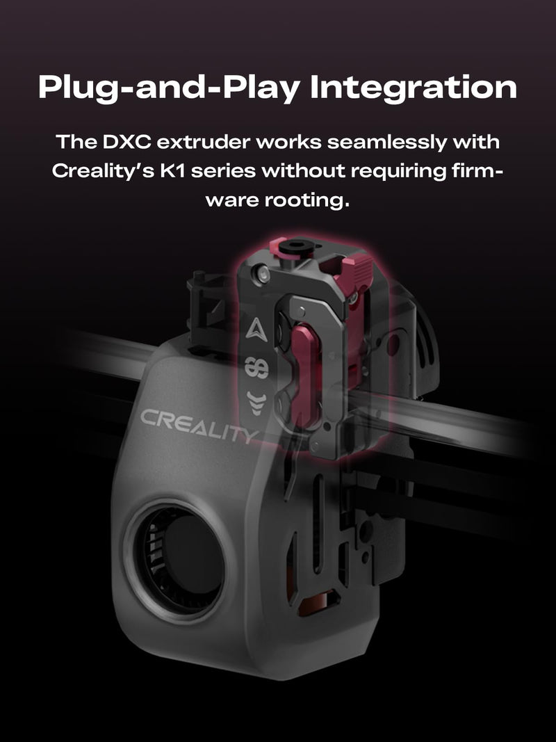 Creality DXC Extruder, Supports K1_K1 Max_K1C_K1 SE K1 Series DXC Extruder