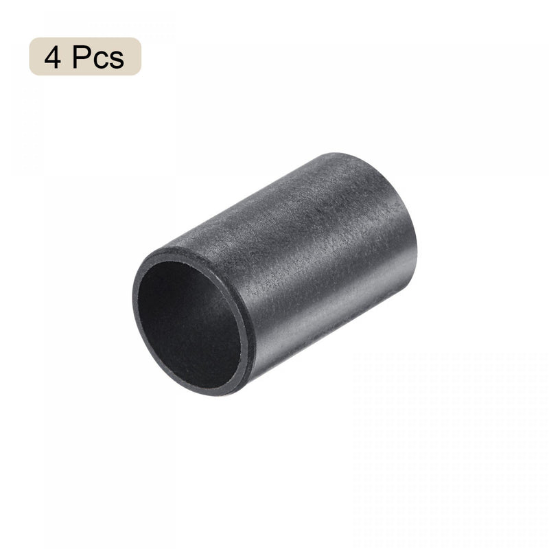 uxcell Sleeve Bearings 10mm Bore 12mm OD 20mm Length POM Wrapped Oilless Bushings Black 4pcs 10x12x20mm