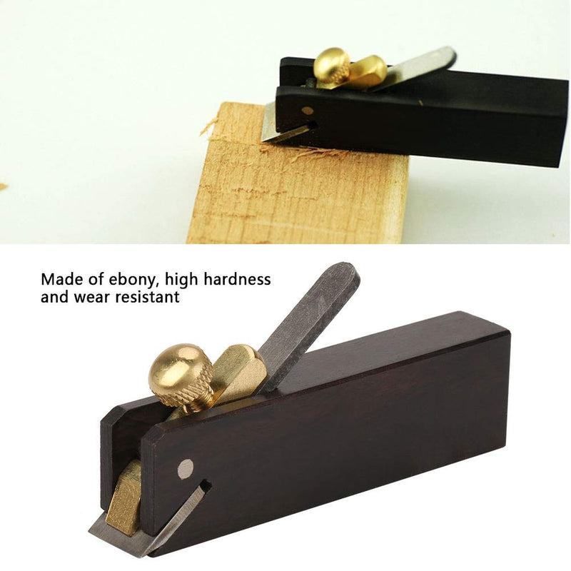 Jeanoko Wood Planer Hand Tool Ebony Mini DIY Cable Line Woodworking Plane Carpenter Wood Cutting Tool Mini Hand Planer for Woodworking