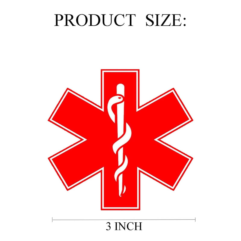 Medical Alert Stickers 3inch Medical Equipment Inside Stickers Handle with Care Labels for Medical Supplies （8 Pack）