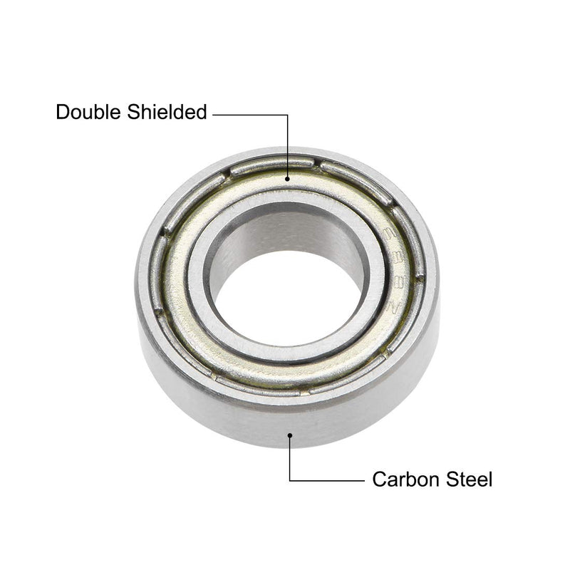uxcell 688ZZ Deep Groove Ball Bearings Z2 8mm X 16mm X 5mm Double Shielded Carbon Steel 5pcs 8mmx16mmx5mm