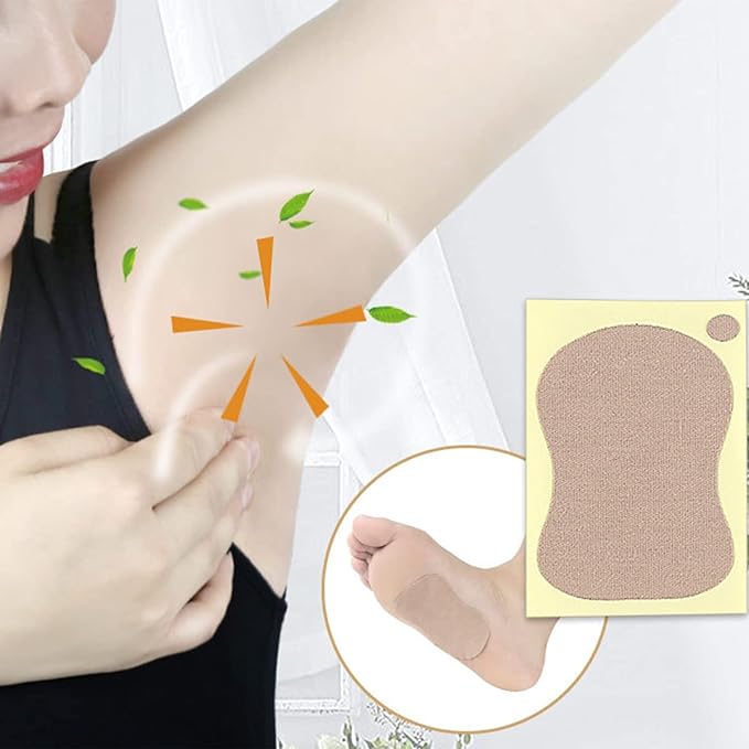 Lasando Sweat Sheet, Underarm Sweat Pad, Underarm Sweat Absorption Pad, Direct Attachment to Armpits, Fragrance, Prevents Faded Stains & Heat Prevention, Skin Color, 10 Pieces, Used for Soles and - NewNest Australia