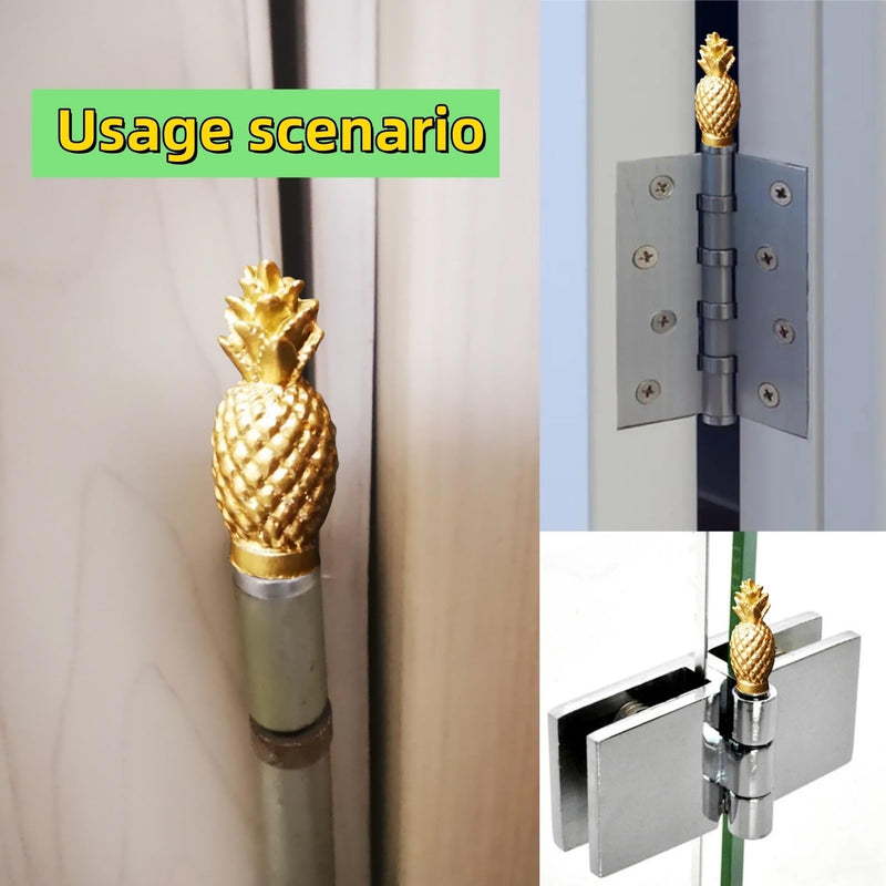 Pineapple Hinge Heads Decorative Topper Set of 6,Door Hinge Toppers for Home Decoration Door Hinge Toppers，Magnetic Hinge Head Toppers Cute Magnetic Hinge Heads Figurines