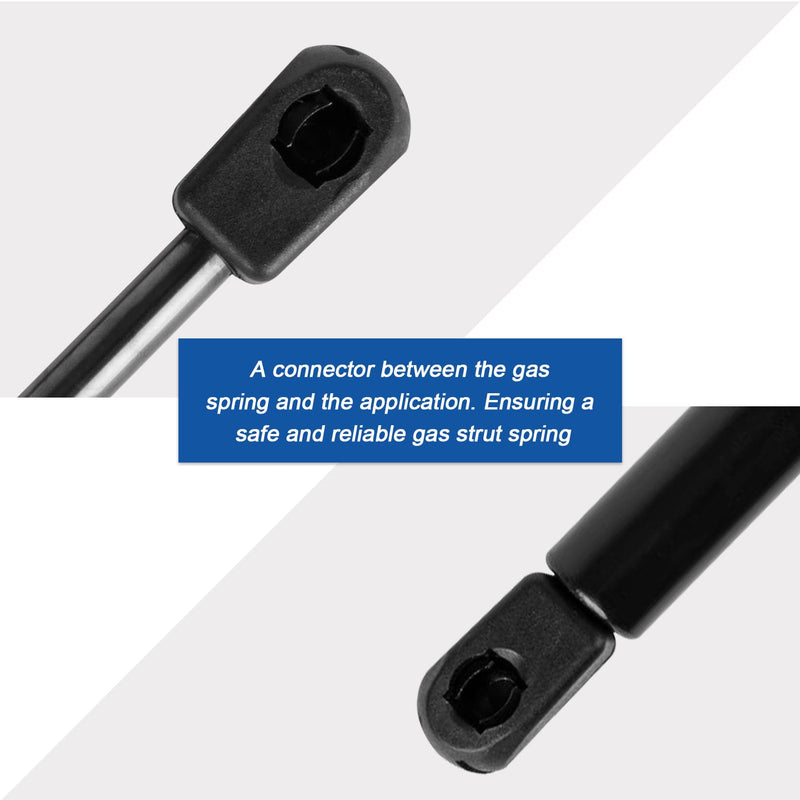 Gas Strut End Fittings for 10mm Ball-Stud (10 Pack) M6 Female Thread Brass Insert, RT-60-00008, Black Color M6 / 10 PCS