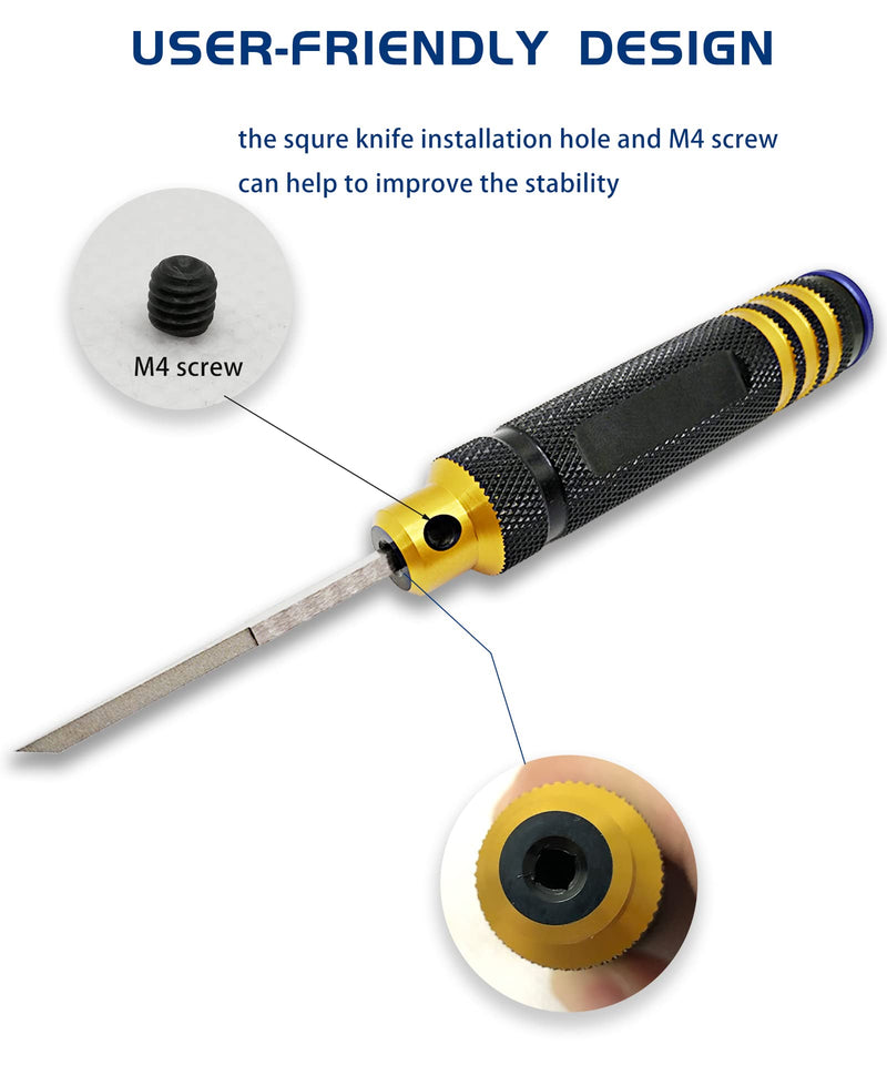 Model Chisel with 0.1/0.2/0.4/0.6/0.8/1.0/2.0mm Blade Resin Carved Scribe line Modeling Scriber