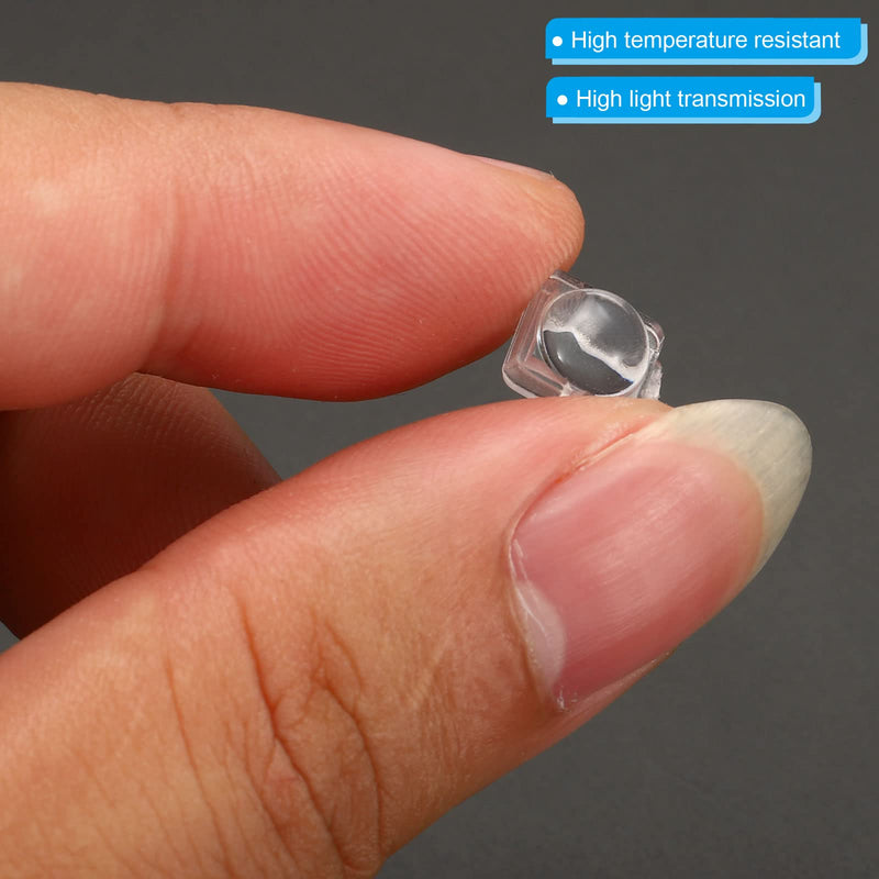 PATIKIL LED Convex Lens, 30 Pack 60 Degree Beam Angle Acrylic LED Optical Convex Condenser Lens for 5050 LED Strip Lamp Beads
