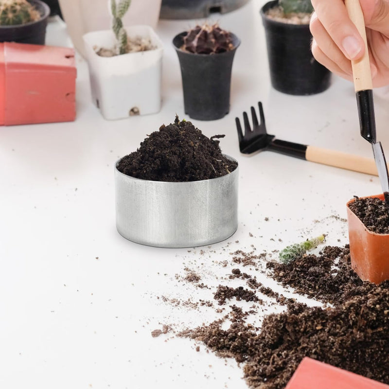 Beaupretty 27Pcs Round Soil Sample Jars with Lids 1.96 X 3.54 in Sample Boxes for Soil Containers Storage and Weighing in Lab Experiments Observation Teaching 5x5cmx3pcs Silverx3pcs