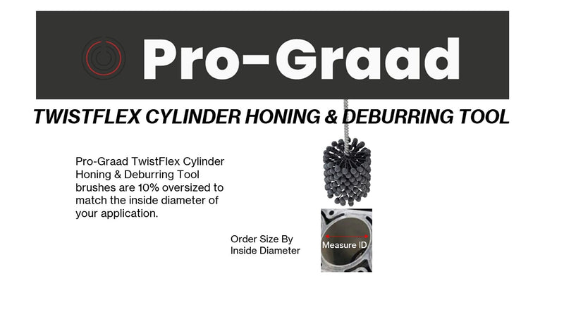 TwistFlex Cylinder Hone | 1-1/2” (38.1mm) 320SC Flexible Cylinder Honing & Deburring Tool | 1.5" Bore Brush for Hole Diameters 1.37” – 1.5” | Silicon Carbide 320 Grit (Pack of 1)