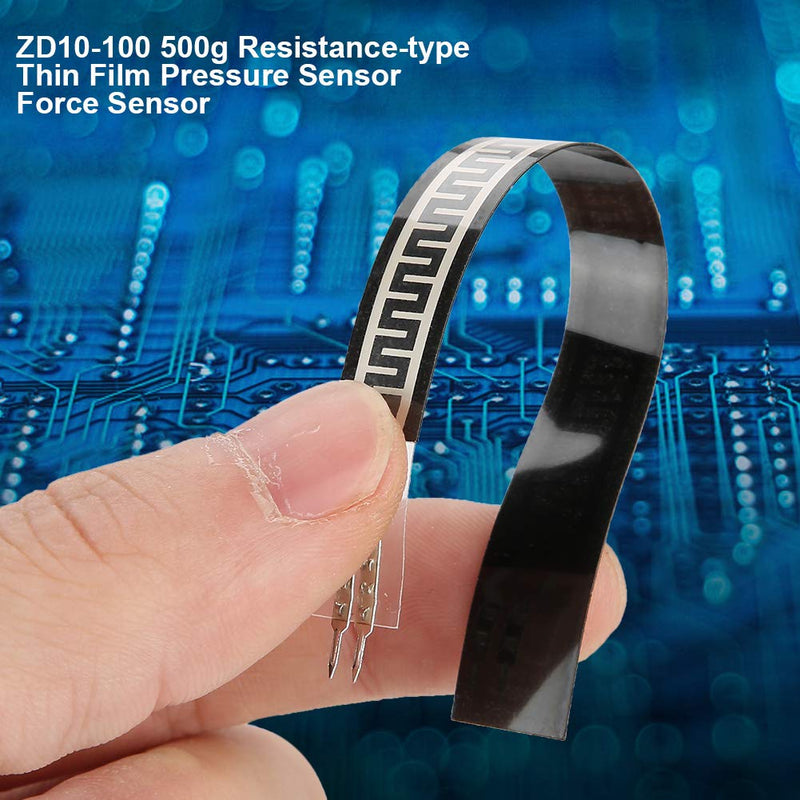 Force Sensitive Resistor, Thin Film Pressure Sensor, ZD10-100 Force Flex Sensor, Force Sensing Resistor, with Fast Response, 0-500g