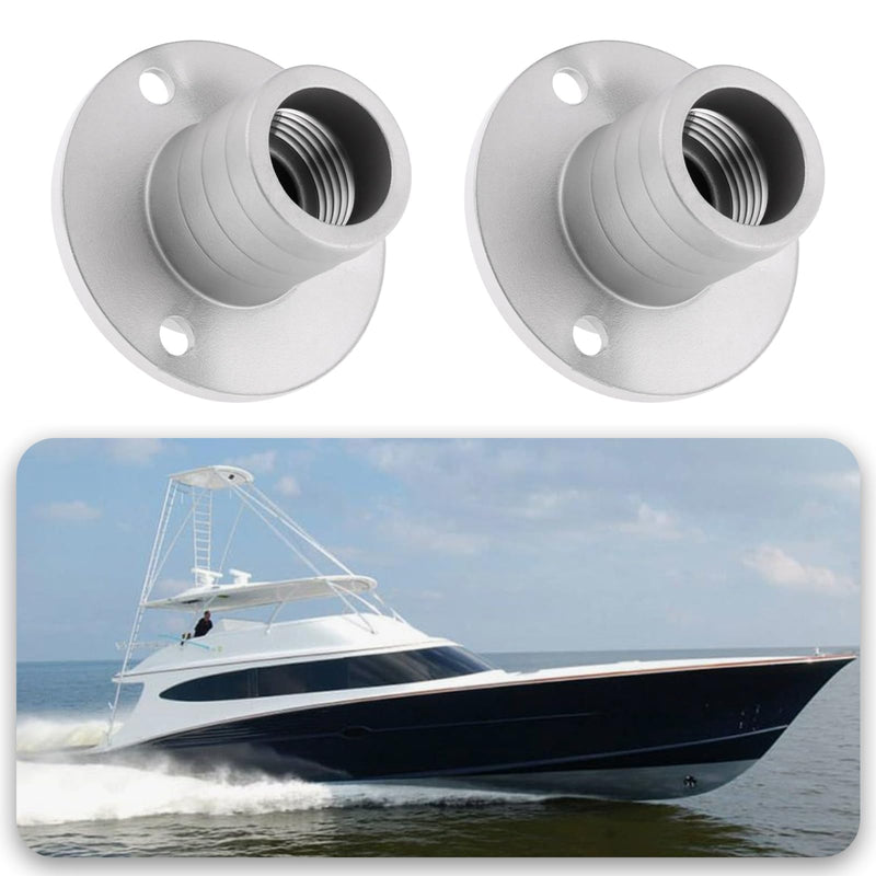 2pcs 25mm 1 Inch Round 316 Stainless Steel Marine Drain Plug Boat Bilge Plug Tapered Thread