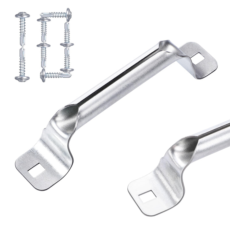 SIHAI 10 Packs Garage Door Lift Handle, Heavy Duty Galvanized Roll Grip for Lift Handle Replacement (10 Pack, 6.5" L) Square corner-6.5" ( 10 Pack )