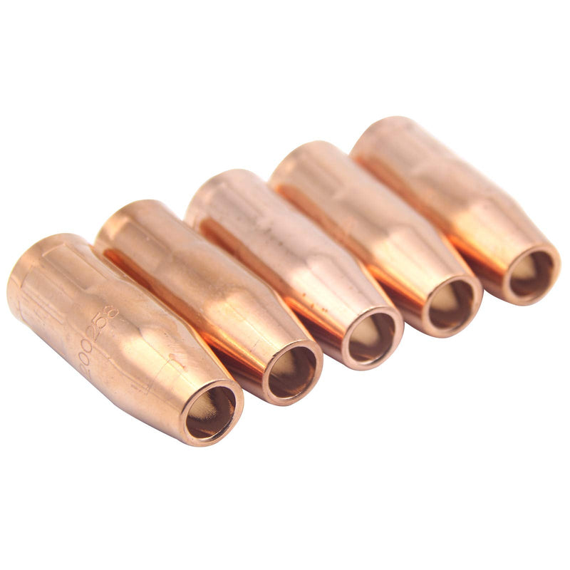 Gas Nozzle Tip Copper 200-258 200258 1/2 Inch Orifice Flush Tip for MIG Welding Guns (5Pcs)