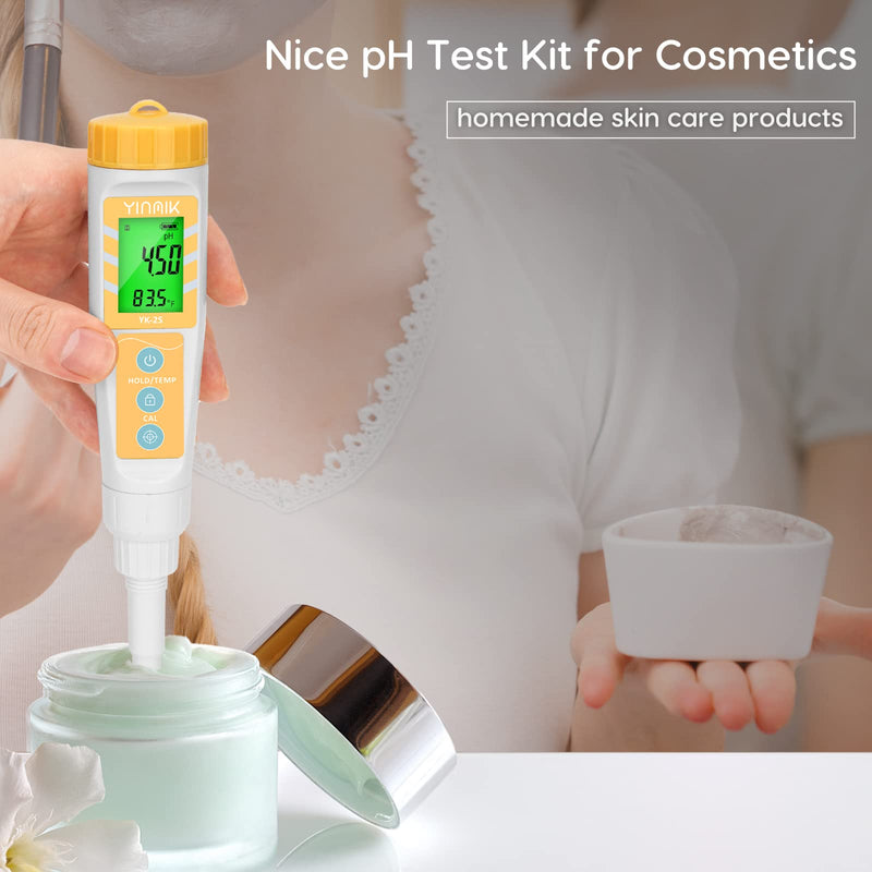 Digital pH Meter for Food, pH Probe for Sourdough and Bread Dough, Checking The pH of Fermenting Sausages and Salami, Waterproof pH Tester for Solid and Liquid Soft Soil Sample… pH Meter only