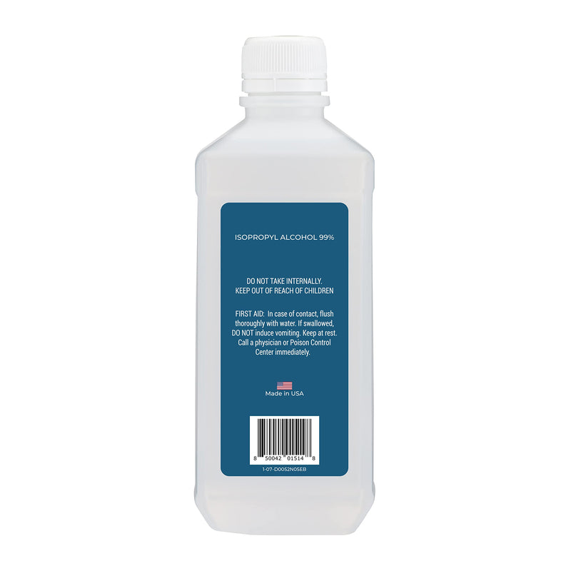 99% Isopropyl Alcohol 99 Percent, Rubbing Alcohol 99 Percent 16 oz. Bottle, General Purpose Cleaner for Glass and PCB, Technical Grade, Alcohol for Nails (1) 1