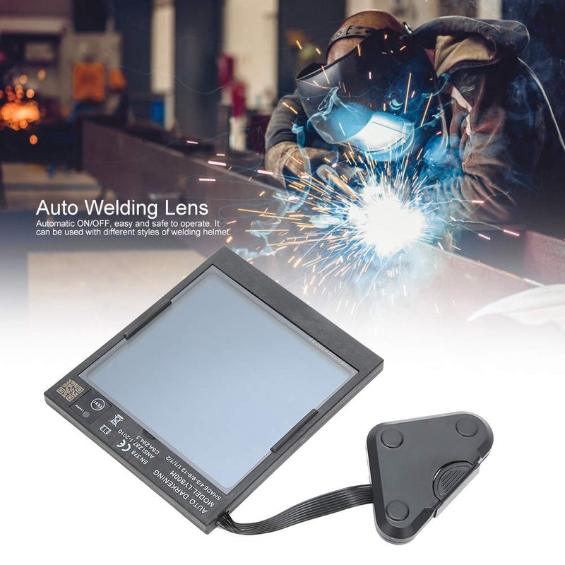 Auto Darkening Filter Welding Helmet Lens with High sensitivity and probe head, Solar charging, wide field of view for professional Quickly and reliably filter welding arc