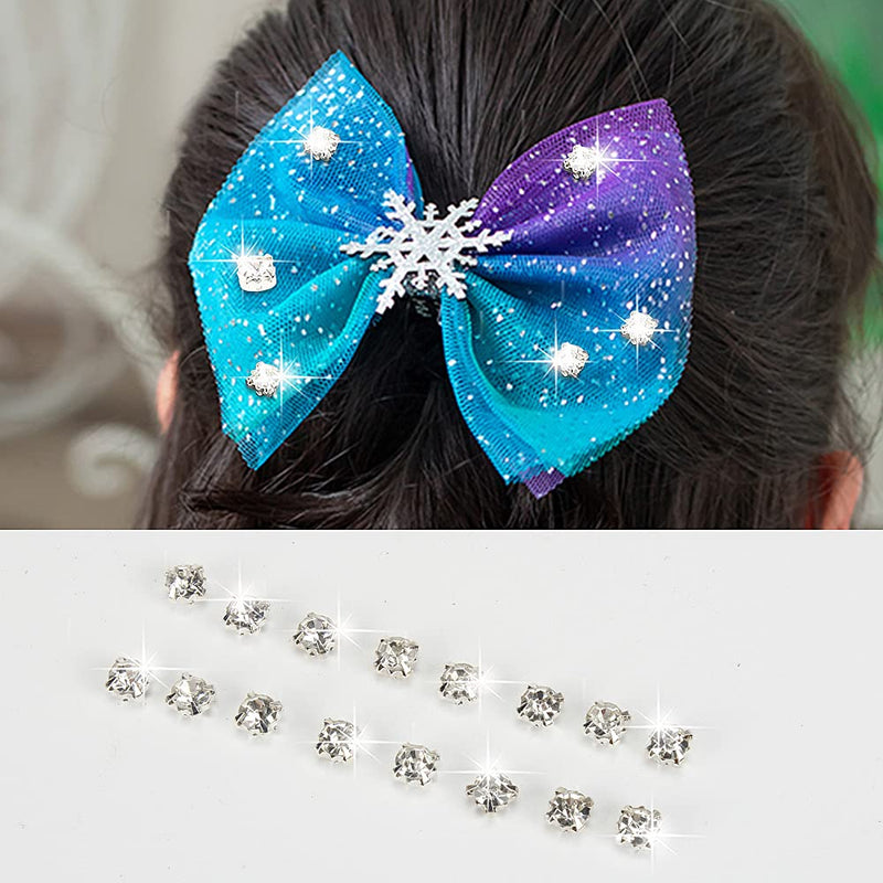 1500 Pcs 4 mm Sew On Cystal White Rhinestones Glass Rhinestone Silver Plated Metal Back Prong Setting Sewing Claw Rhinestone for Costume, Clothes, Garments, Dress, Earring, Belt and Shoes White Crystal-Silver Base-4mm-1500pcs 4mm
