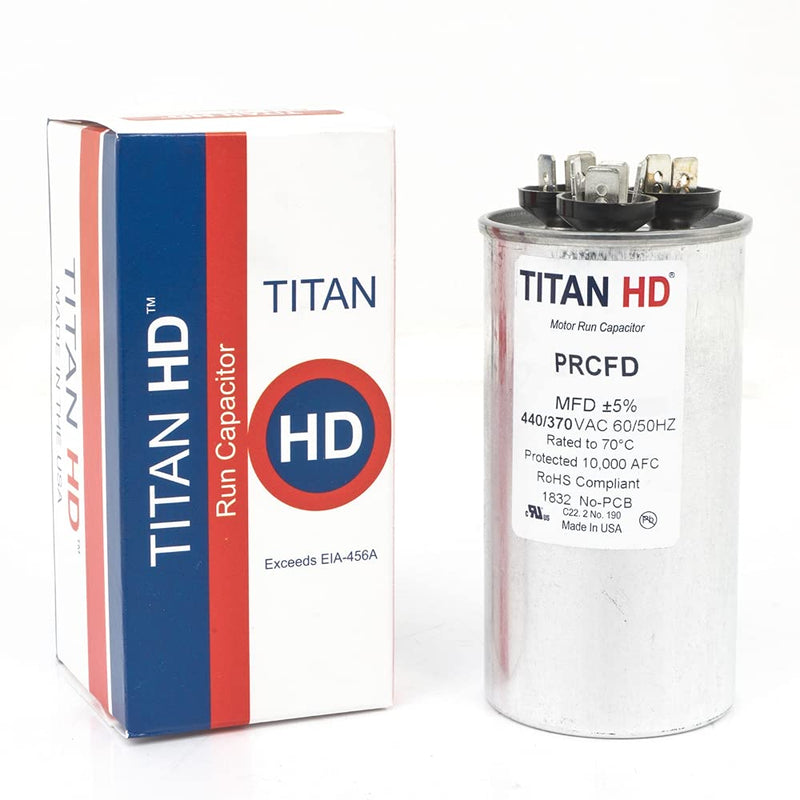Titan HD 45+5MFD, 440/370V, Round Capacitor