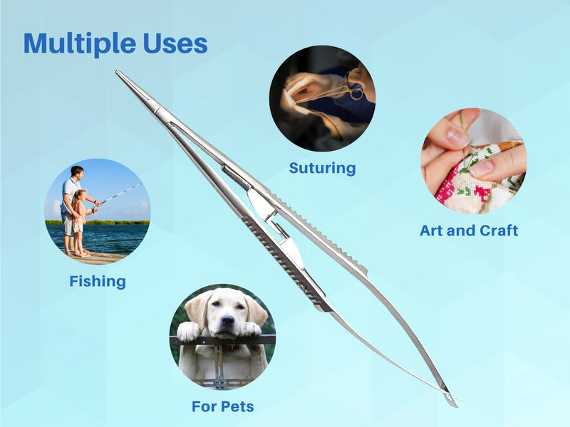 Castroviejo 5.5 inches Micro Needle/Suture Holder Driver with Lock Stainless Steel Needle Driver for Suturing by Artman Instruments
