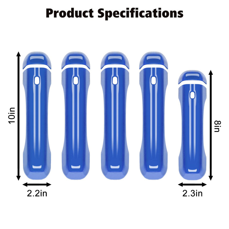 RT-TCZ Door Handle Trim Cover Tailgate Handle Cover Exterior Decoration Accessories for Jeep Wrangler JL JLU 2018-2022,Blue Blue