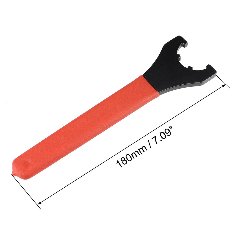 uxcell Collet Chuck Wrench Spanner for ER16UM Clamping Nut CNC Milling Lathe Chuck Holder Tool with Red Non-slip Handle