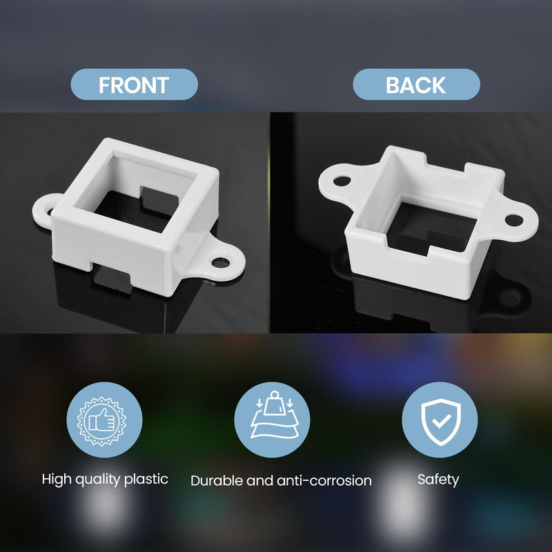 Mounting fits for Govee Outdoor LED Lights H705 Non-pro Version Elite H805，Outdoor Light Brackets Clips Holder for Govee（White, 40）