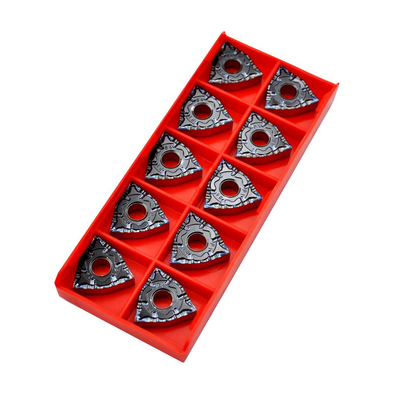 Carbide Turning Inserts WNMG 431 PF / WNMG080404 for Finishing Cutting Steel, Wnmg Insert for CNC Lathe Turning Tools, 10 PCS WNMG431