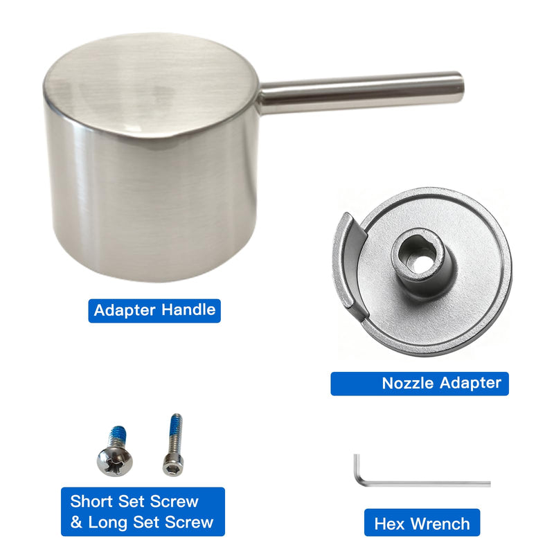 All Metal Replacement for Moen Tub/Shower Lever Handle, Compatible with Moen Posi Temp Shower Handle and for Cartridge,Single Handle Faucets for Adjust Water Volume and Temperature,Brushed Nickel Brushed Nickel